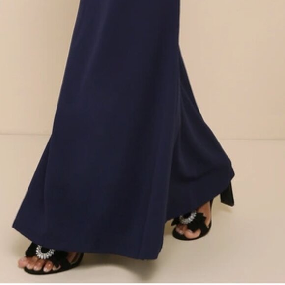 Lulus Melora Navy Blue Sleeveless Maxi Dress Size XL - Picture 3 of 6